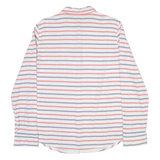 TOMMY HILFIGER Womens Shirt White Striped Long Sleeve UK 10