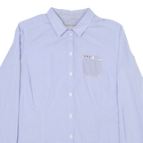 NAPAPIJRI Mens Shirt Blue Check Long Sleeve S