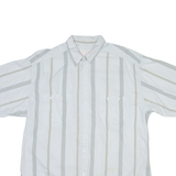 Mens Shirt Blue Striped M