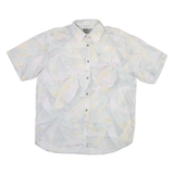 FASHION Mens Shirt Grey Geometric L