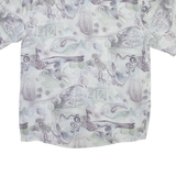 ALESSANDRO MAGNO Mens Shirt Grey Crazy Pattern M
