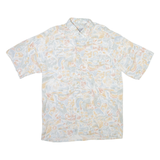 GET IT ALL Mens Shirt Blue Crazy Pattern M