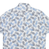 SONOMA Pineapples Mens Shirt White Crazy Pattern L