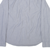 TOMMY HILFIGER Mens Plain Shirt Blue Long Sleeve M