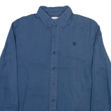 TOMMY HILFIGER Slim Fit Mens Plain Shirt Blue Long Sleeve S