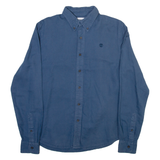 TOMMY HILFIGER Slim Fit Mens Plain Shirt Blue Long Sleeve S