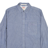 LEVI'S Mens Plain Shirt Blue Long Sleeve M