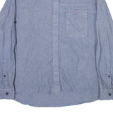 LEVI'S Mens Plain Shirt Blue Long Sleeve M