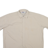 FILA Mens Plain Shirt Brown XL