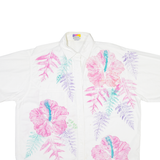 MONTELLO Womens Shirt White Floral XL