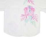 MONTELLO Womens Shirt White Floral XL