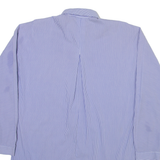 ZARA Womens Shirt Blue Striped Long Sleeve XS