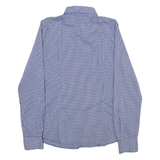 ZARA Womens Shirt Blue Check Long Sleeve S
