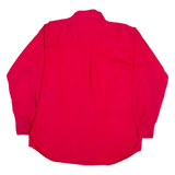MOUNTAIN LAKE Womens Plain Shirt Red Long Sleeve S
