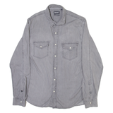 TIMBERLAND Slim Fit Mens Plain Shirt Grey Long Sleeve L