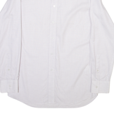 DKNY Mens Shirt White Check Long Sleeve M