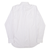 DKNY Mens Shirt White Check Long Sleeve M