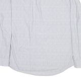 CALVIN KLEIN Mens Shirt White Spotted Long Sleeve L