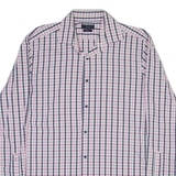 TOMMY HILFIGER Fitted Mens Shirt Pink Check Long Sleeve M