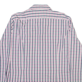 TOMMY HILFIGER Fitted Mens Shirt Pink Check Long Sleeve M