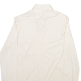 TAILOR Mens Plain Shirt White Long Sleeve S