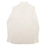 TAILOR Mens Plain Shirt White Long Sleeve S