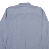 CALVIN KLEIN Mens Shirt Blue Striped Long Sleeve L