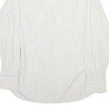 TOMMY HILFIGER Mens Shirt Beige Striped Long Sleeve S