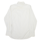 TOMMY HILFIGER Mens Shirt Beige Striped Long Sleeve S