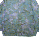 ELLI LUI Mens Shirt Blue Viscose Floral Long Sleeve L