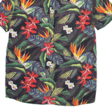 PIER ONE Mens Shirt Green Floral S