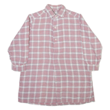 Mens Shirt Red Check Long Sleeve S