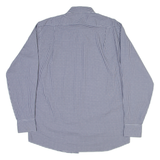 TOMMY HILFIGER Mens Shirt Blue Check Long Sleeve M