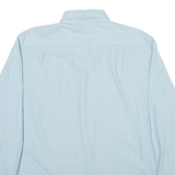 IZOD Mens Shirt Blue Check Long Sleeve M