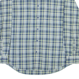 TOMMY HILFIGER Trim Fit Mens Shirt Blue Check Long Sleeve M