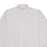 SCAPA Mens Shirt White Check Long Sleeve M