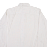 SCAPA Mens Shirt White Check Long Sleeve M