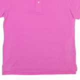 POLO RALPH LAUREN Skinny Womens Polo Shirt Pink XL