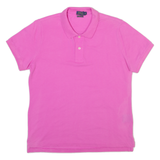 POLO RALPH LAUREN Skinny Womens Polo Shirt Pink XL
