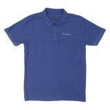 PIERRE CARDIN Mens Polo Shirt Blue L