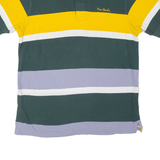 PIERRE CARDIN Mens Polo Shirt Green Striped 2XL