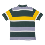 PIERRE CARDIN Mens Polo Shirt Green Striped 2XL