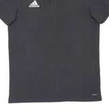 ADIDAS Mens Polo Shirt Black M