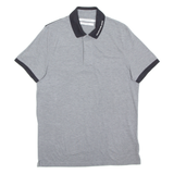 CALVIN KLEIN JEANS Mens Polo Shirt Grey XL