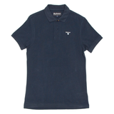 BARBOUR Mens Polo Shirt Blue S