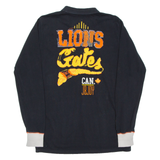 J&JOY Lions Cars British Columbia Mens Polo Shirt Black 90s L