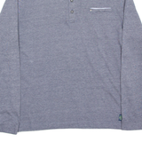 PIERRE CARDIN Mens Polo Shirt Grey Long Sleeve L