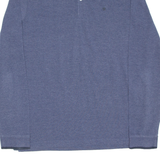 CHAMPION Mens Polo Shirt Blue Long Sleeve XL