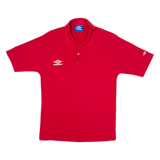 UMBRO Mens Polo Shirt Red S