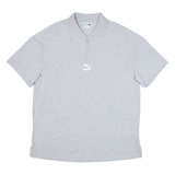 PUMA Mens Polo Shirt Grey S